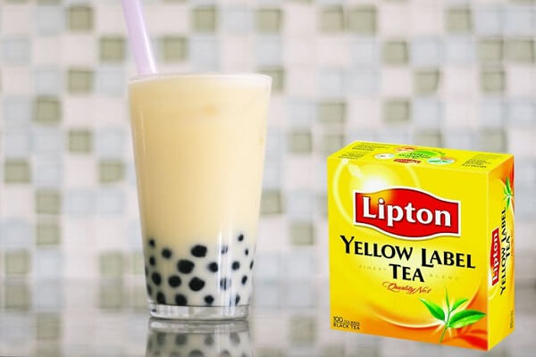 cách pha trà sữa lipton