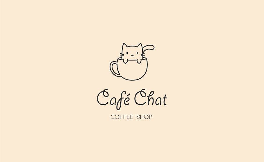 logo cafe cat