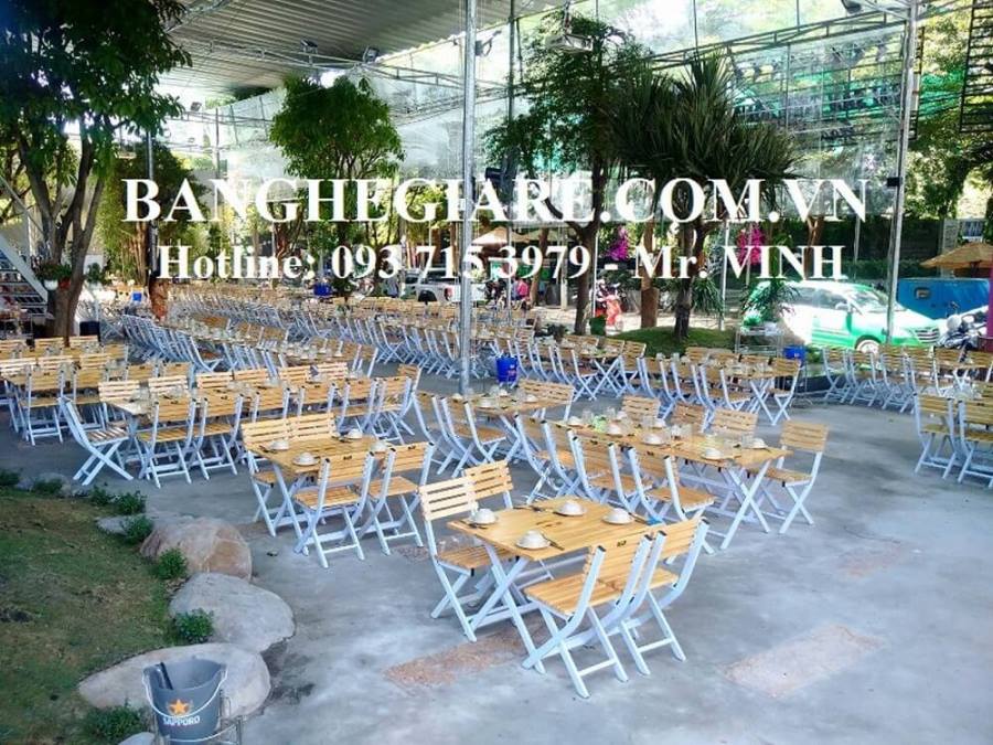Bàn ghế xếp X001 giá rẻ