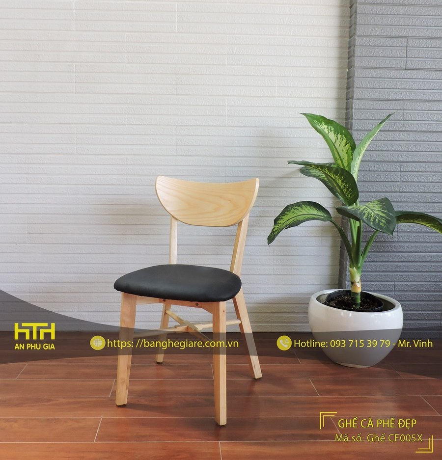ghế gỗ cafe cf005x rẻ đẹp