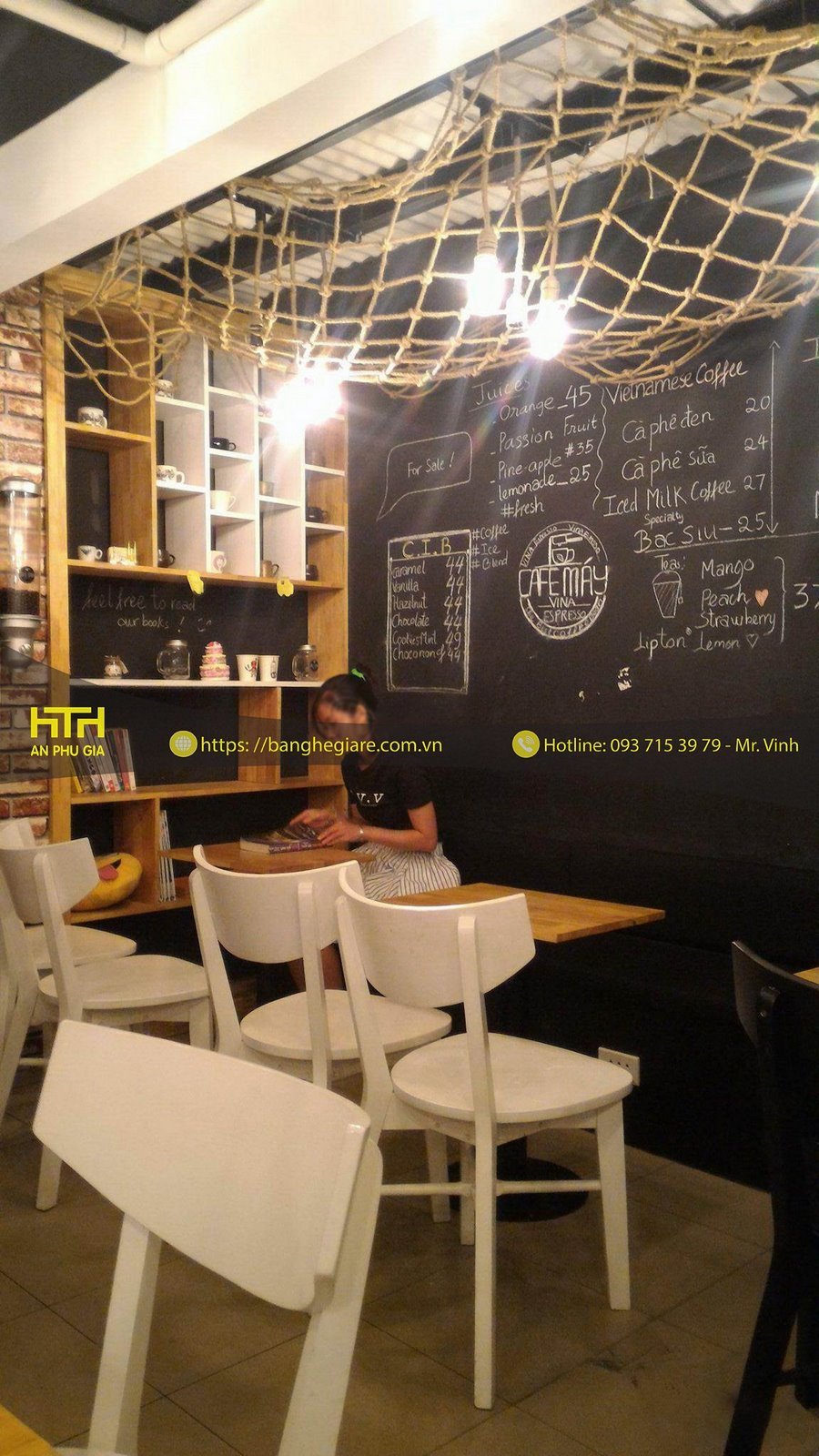 ghế gỗ cafe cf005x chất lượng