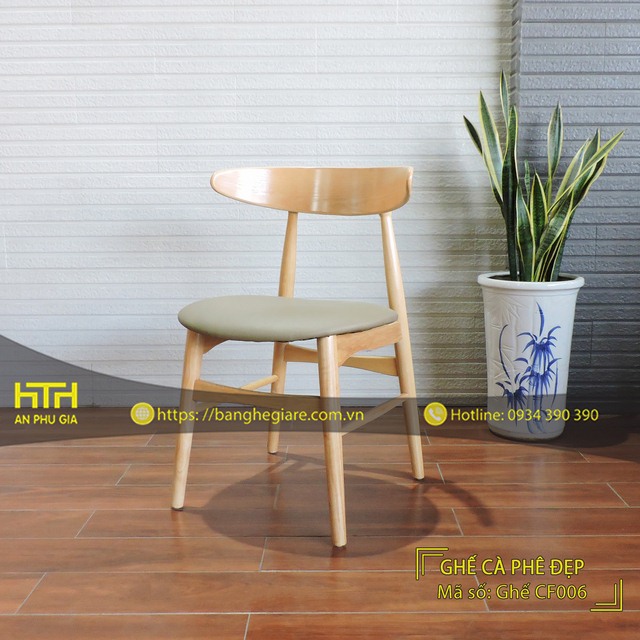 ghế gỗ cafe cf006 rẻ đẹp