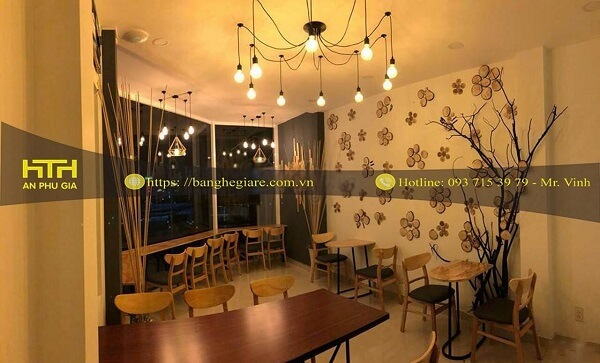 bàn ghế cà phê gỗ giá rẻ