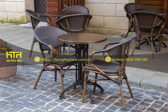 bộ bàn ghế cafe cao cấp