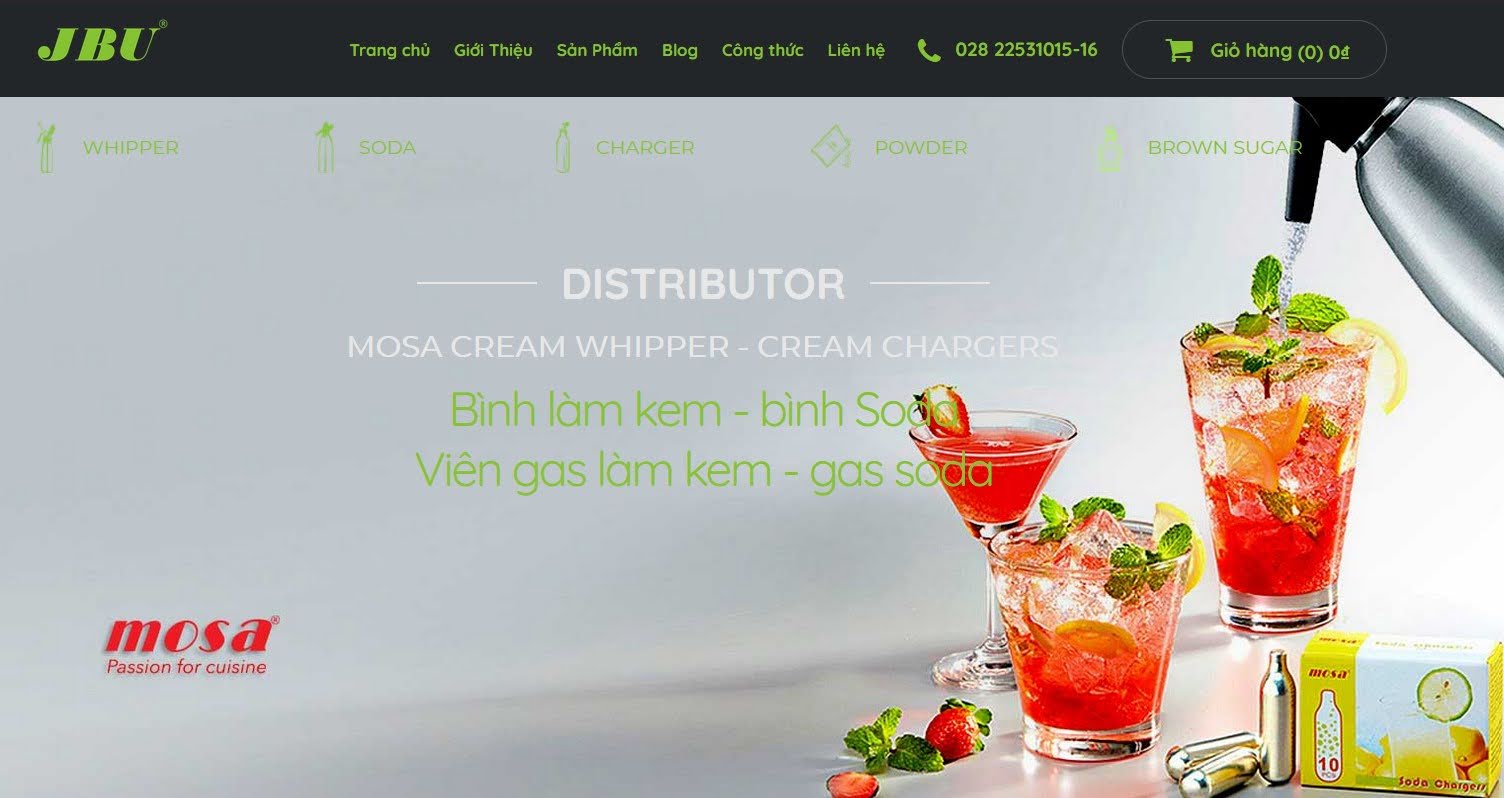 Thiết bị pha chế cafe jbu mosa