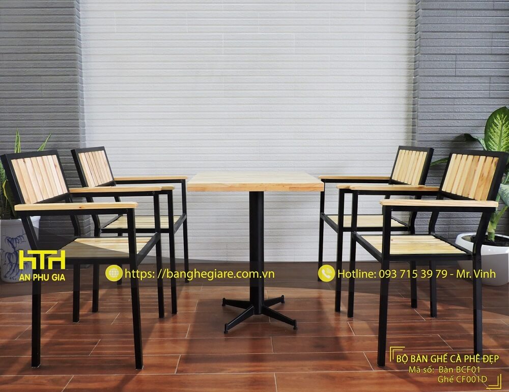 Bàn ghế cafe thu hút mọi ánh nhìn
