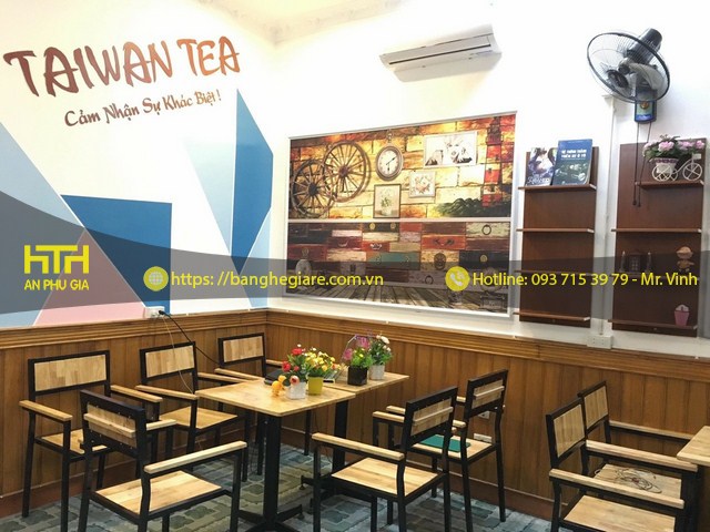 Bộ bàn ghế cafe CF001D thu hút