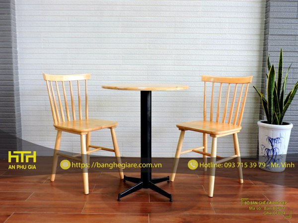 Bộ bàn ghế cafe CF004 giá rẻ