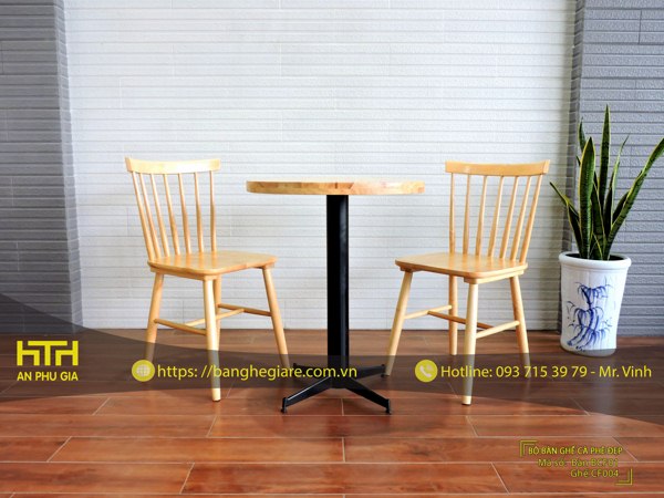 Bộ bàn ghế cafe CF004 thiết kế đẹp