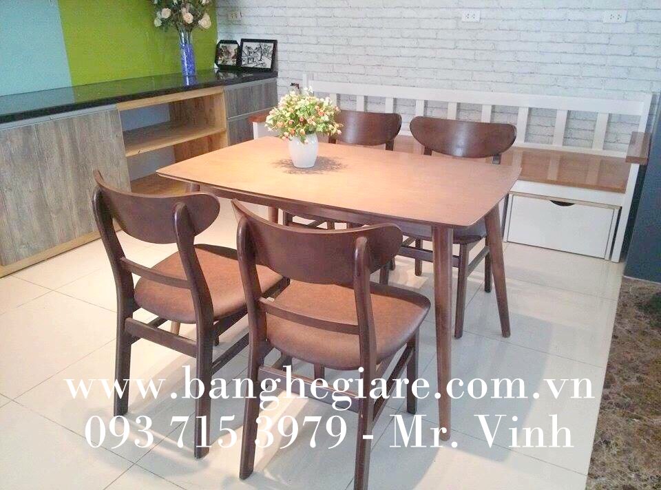 Bàn ghế gỗ cafe CF005 giá rẻ