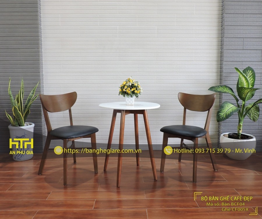 Ghế gỗ cafe lôi cuốn