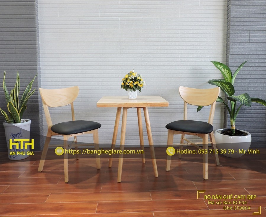 Ghe gỗ cafe hiện đại, đẳng cấp