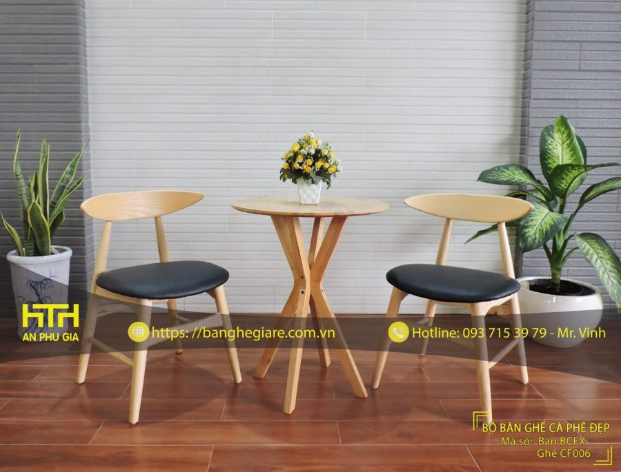 Ghế gỗ cafe đẹp sang trọng