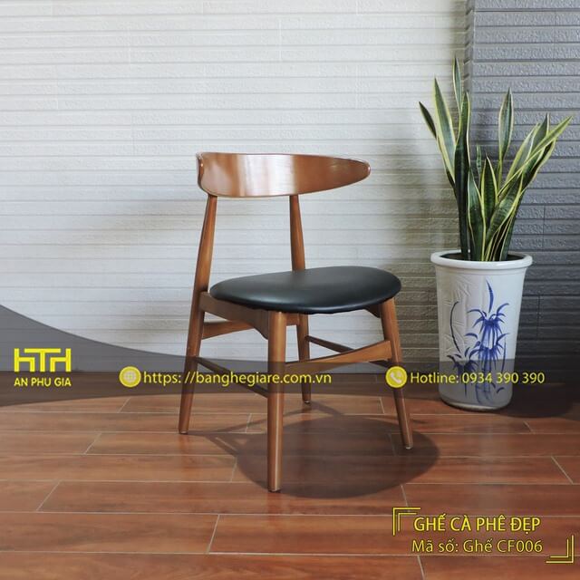Ghế gỗ cafe sang trọng