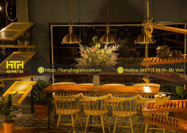 Ghế gỗ cafe CF004 hiện đại