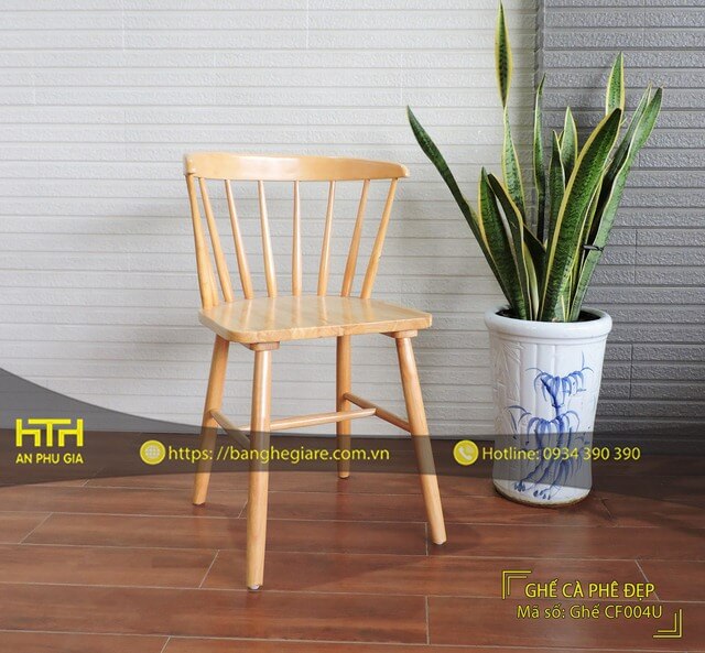ghế gỗ cafe CF004U chất lượng cao