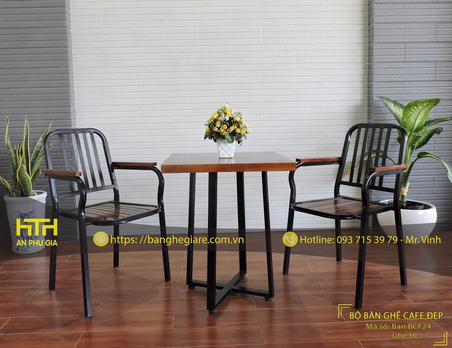 Ghế cafe sân vườn CF HL dễ vệ sinh