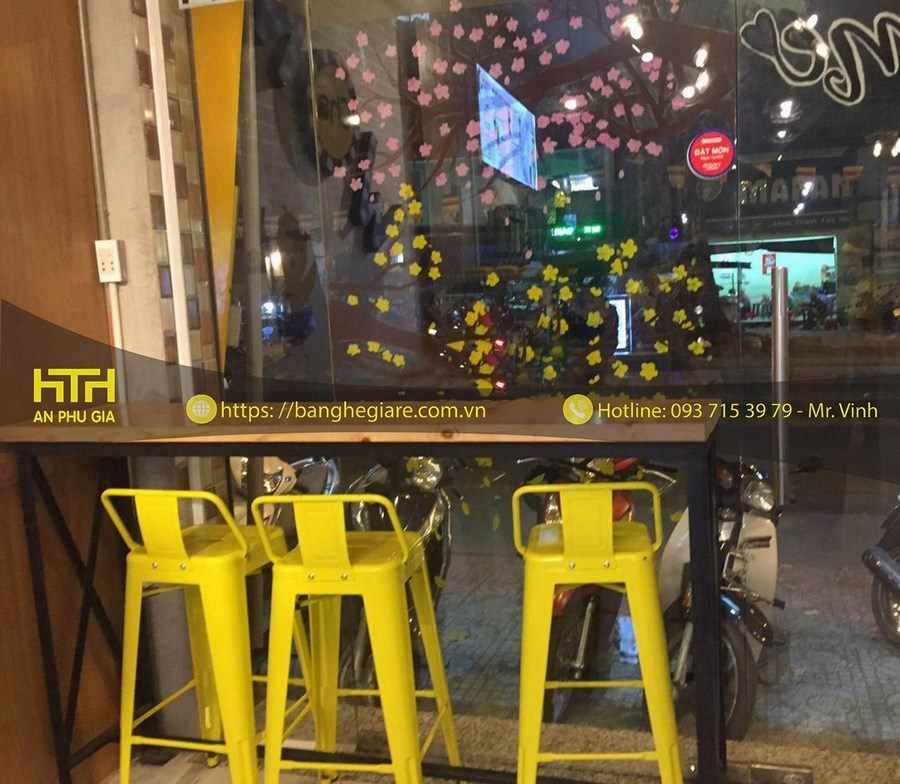 bàn ghế trà sữa nổi bật