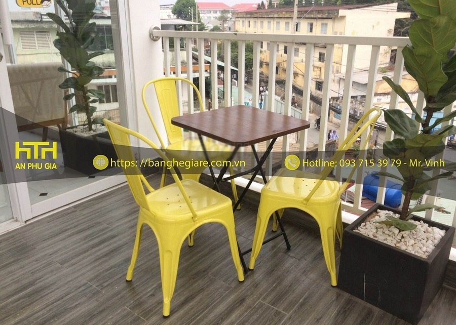 bàn ghế trà sữa ấn tượng
