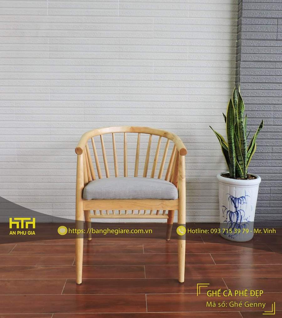 Ghế gỗ cafe mới lạ