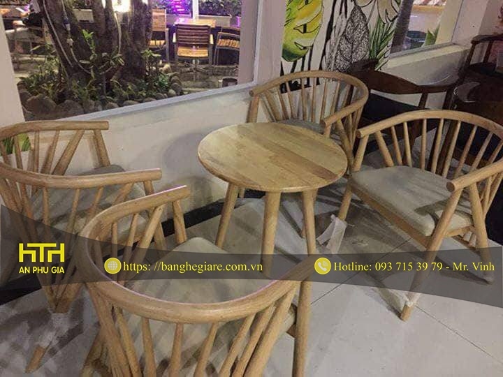ghế gỗ cafe genny đẹp