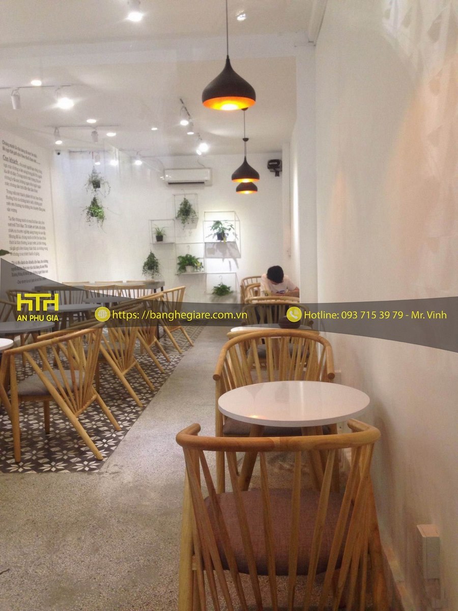 Ghế gỗ cafe Genny giá rẻ