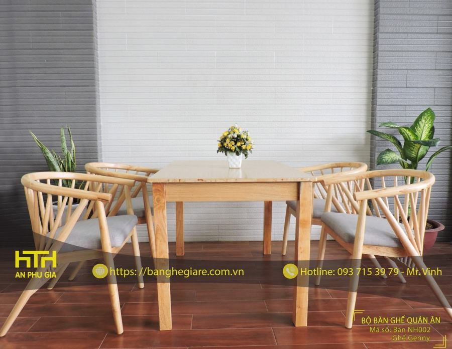 Ghế gỗ cafe dễ kết hợp không gian