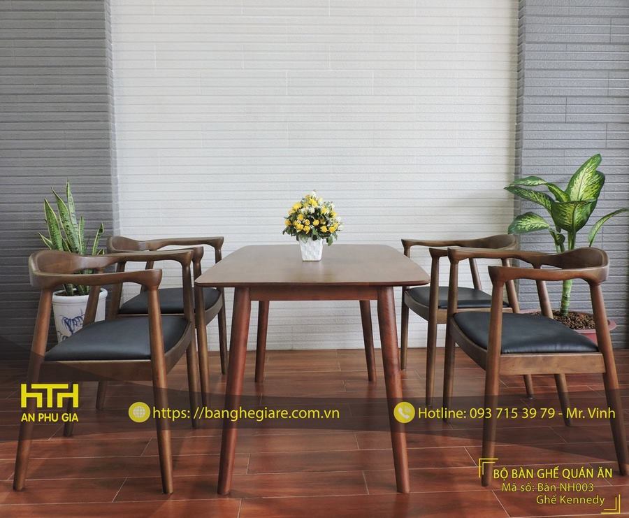 ghế gỗ cafe kennedy đơn giản