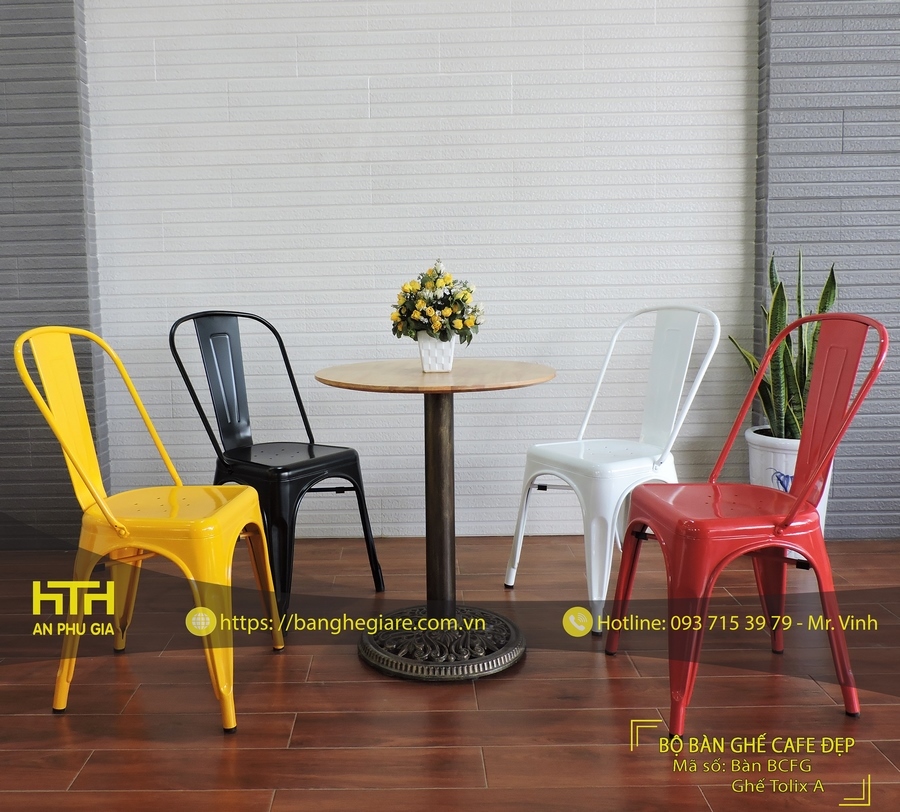 Ghế cafe Tolix A hoàn hảo