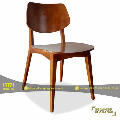 Ghế Gỗ Cafe CF007 (Không nệm) Giá Rẻ - Mã số: CF007