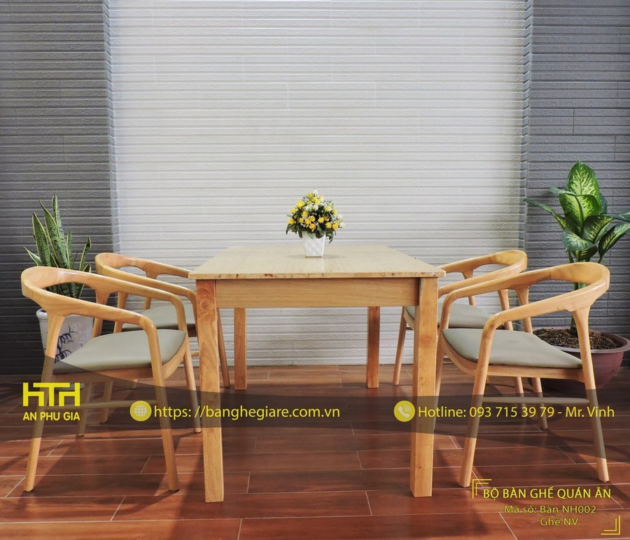 Ghế gỗ cafe đẹp mắt