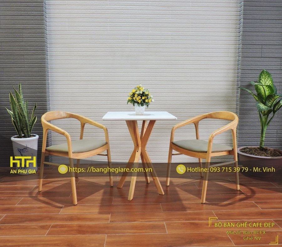 Ghế gỗ cafe chắc chắn