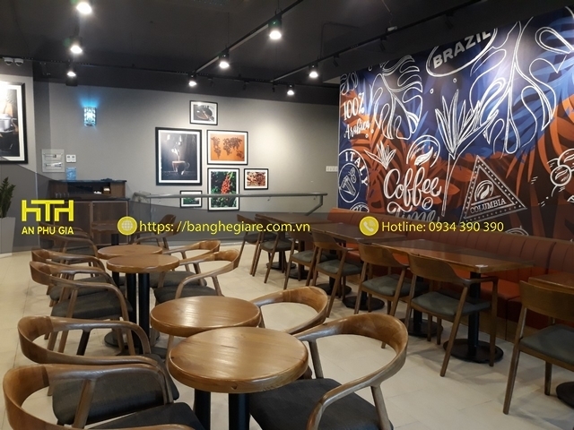 Ghế gỗ cafe NV thanh lịch
