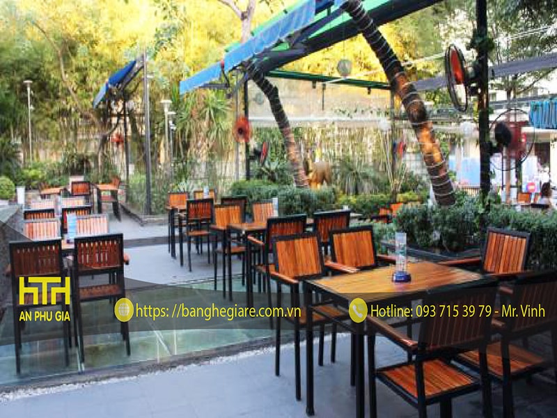 Bàn ghế cafe CF001D rẻ đẹp