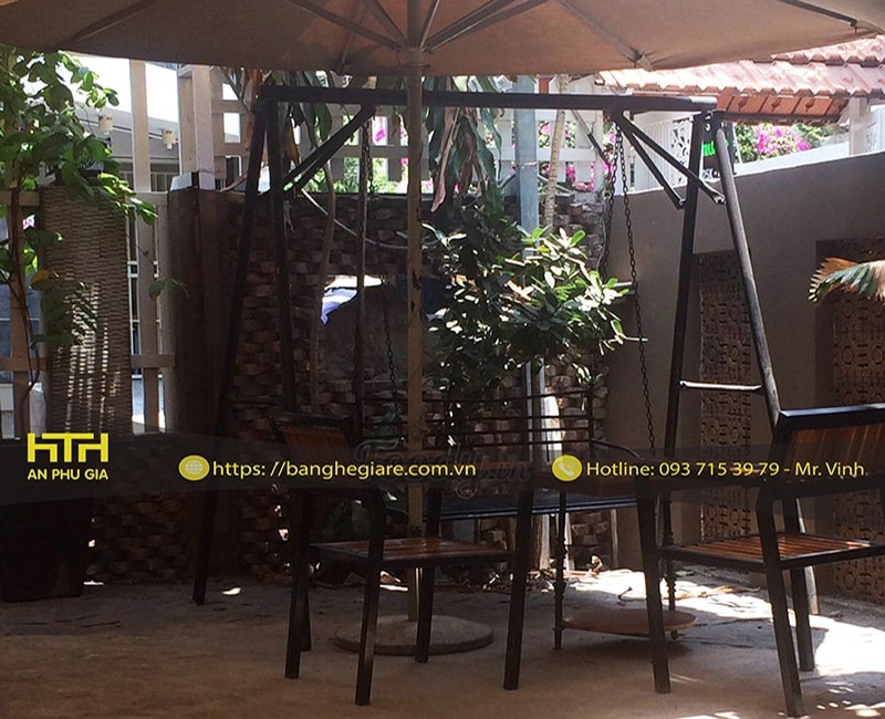 Bàn ghế cafe Cf001D rẻ đẹp