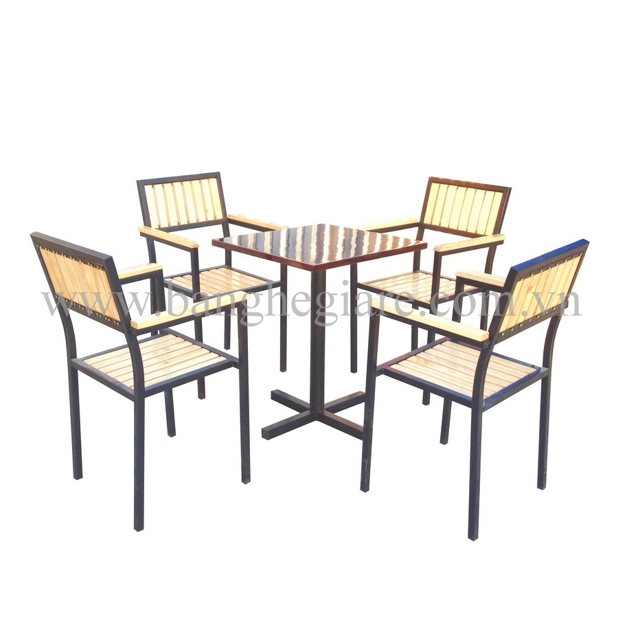 Bàn ghế cafe CF001D rẻ đẹp