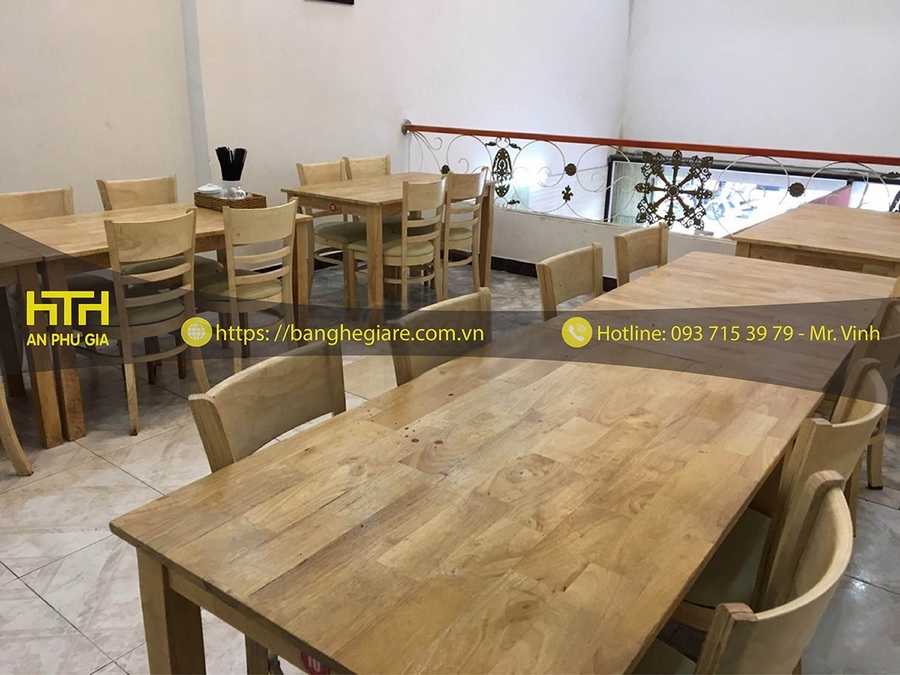 Bạn nhất định phải lưu ý 3 điểm này khi chọn bộ bàn ghế gỗ cho quán ăn 