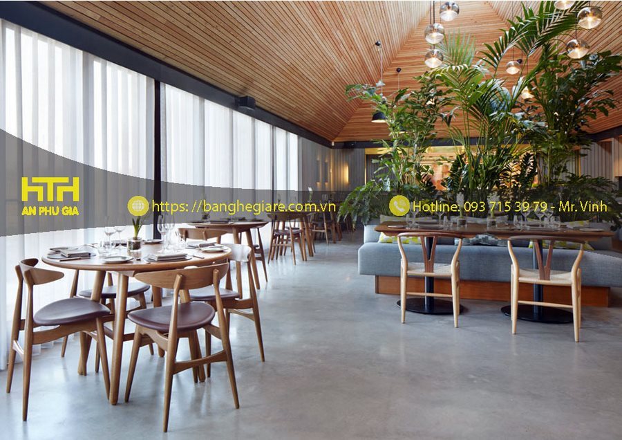 3 ưu điểm không thể bỏ qua của các mẫu bàn ghế gỗ nhà hàng.