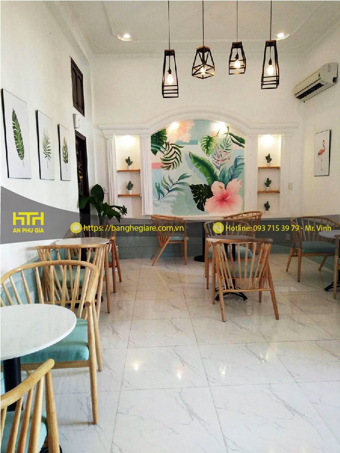 bàn ghế gỗ cafe gỗ chất lượng