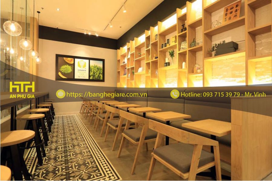 ghế cafe gỗ hiện đại