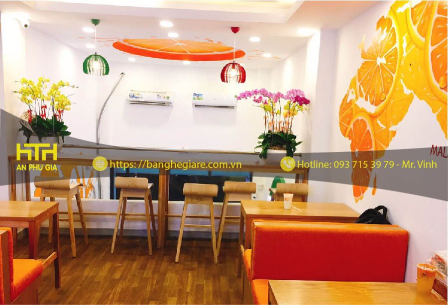 bàn ghế cho quán trà sữa bar03 đẹp