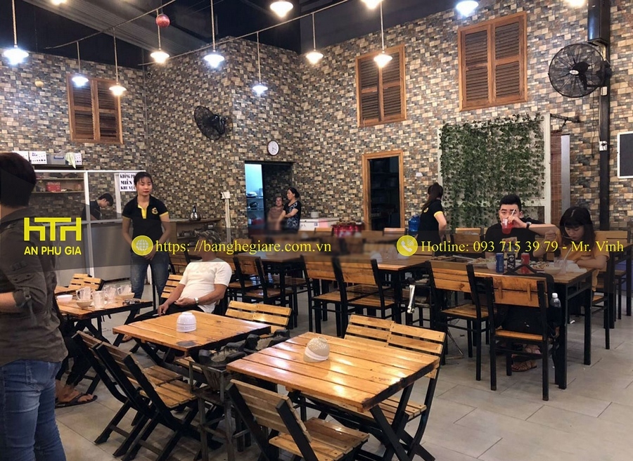 bàn xếp bằng gỗ nhỏ gọn