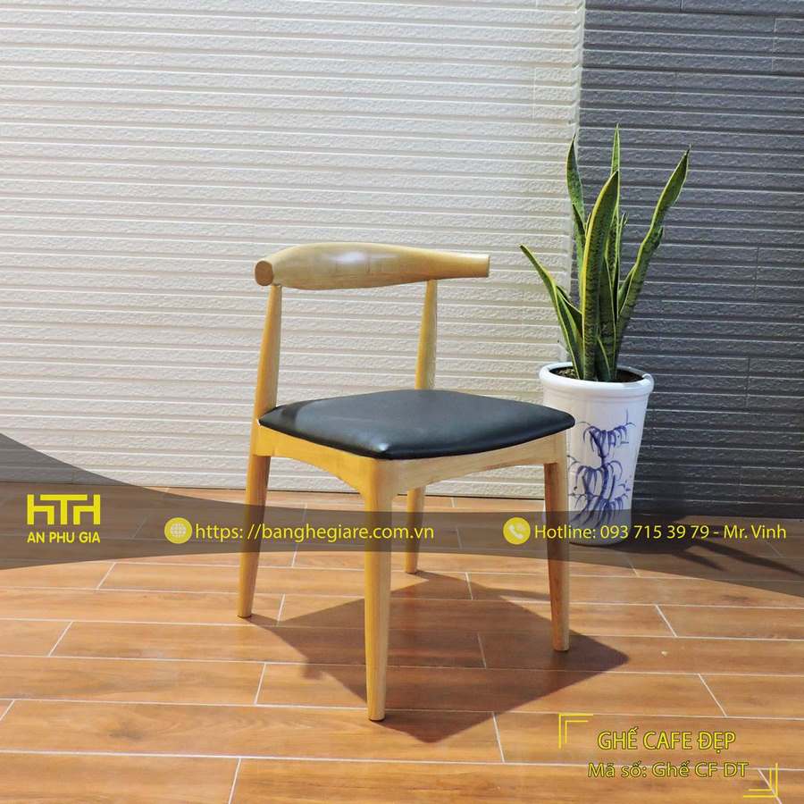 Ghế gỗ cafe CF DT đẹp