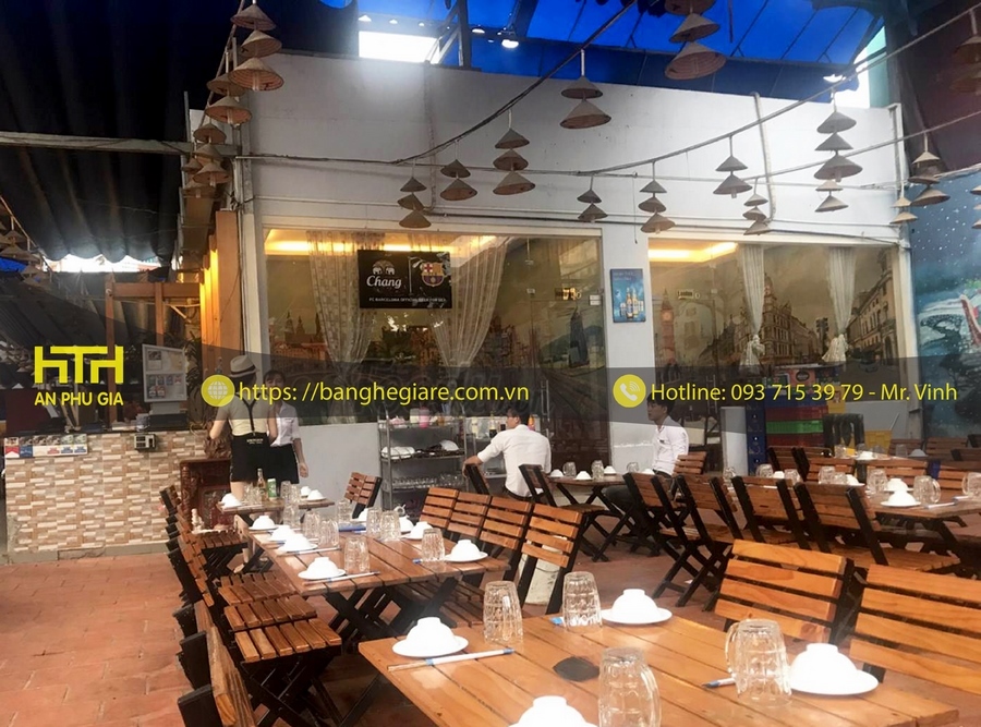 Ghế xếp nhà hàng mới lạ