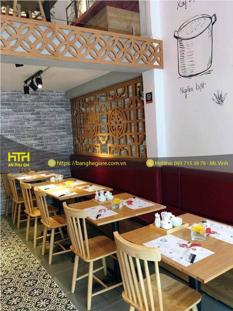 bàn ghế cho quán ăn Cf004 đẹp