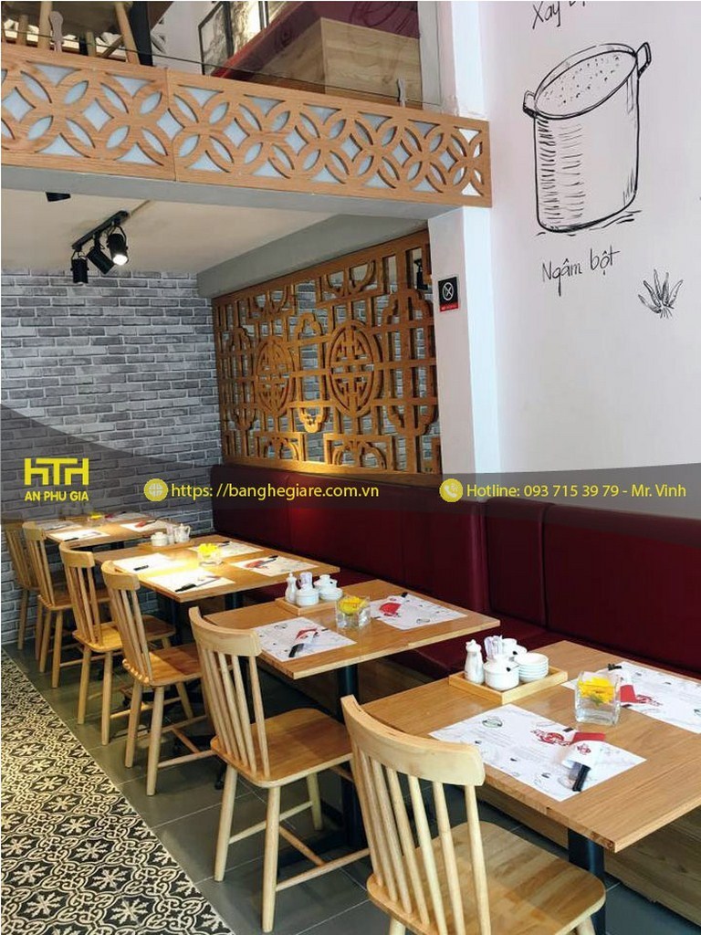 giá bàn ghế quán ăn Cf004 đẹp
