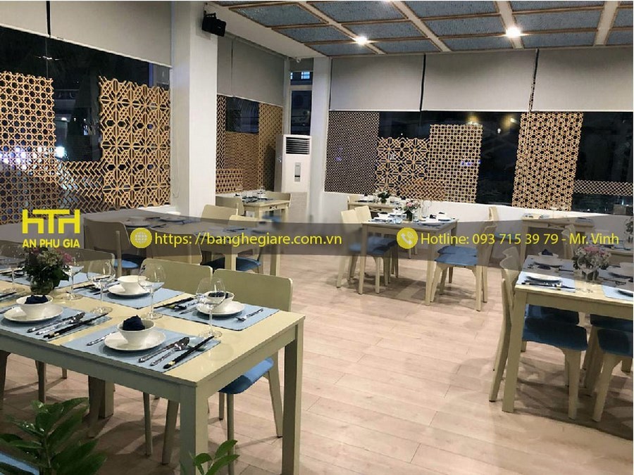 bàn ghế nhà hàng ăn uống hài hòa
