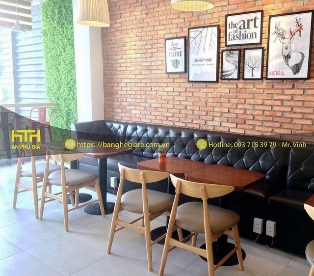 Bàn ghế trà sữa sang trọng
