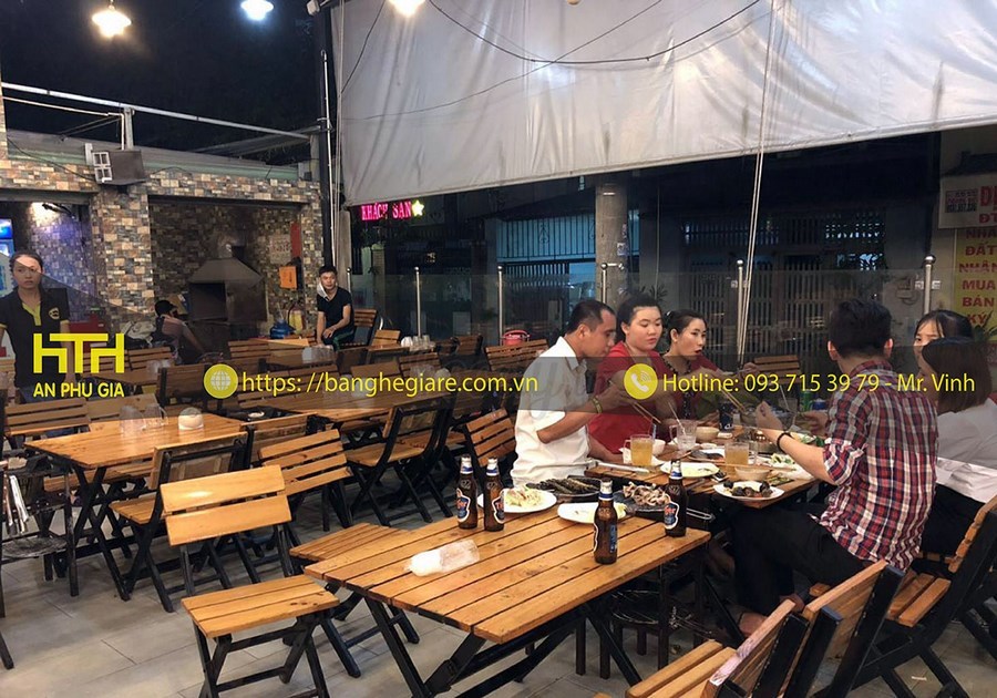 bàn gỗ quán nhậu giá rẻ