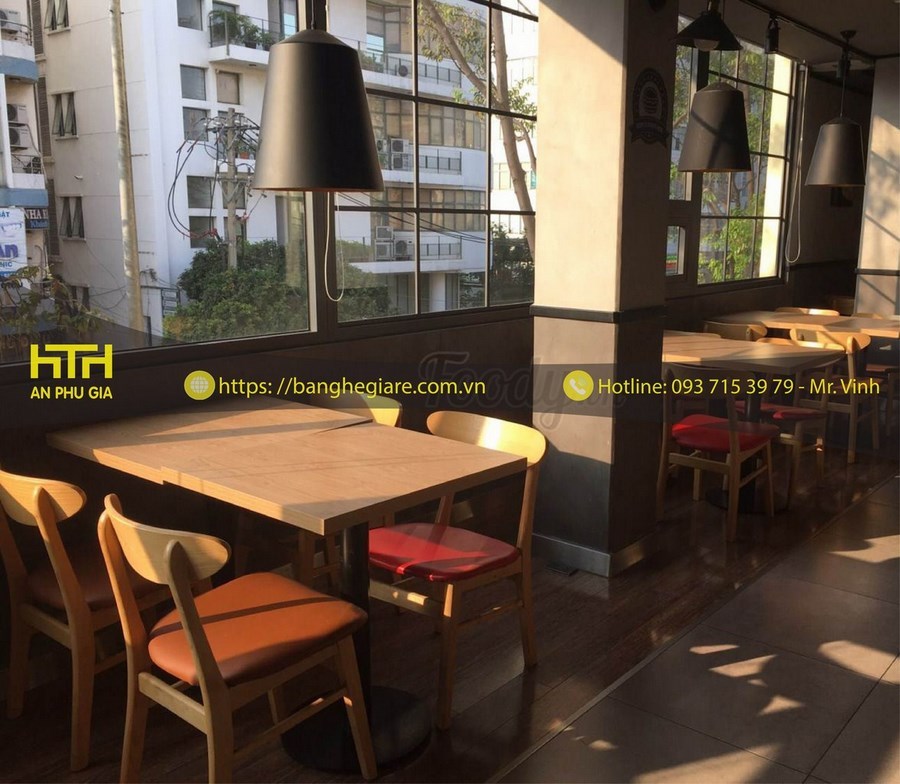 giá bàn ghế quán ăn cf005 rẻ
